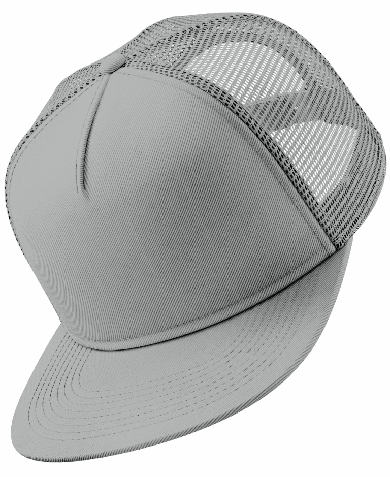 5 Panel Flat Brim Trucker