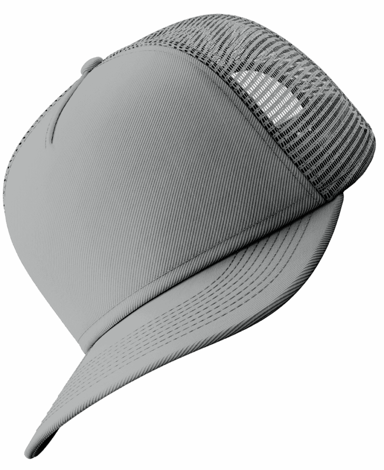 5 Panel Curved Brim Trucker